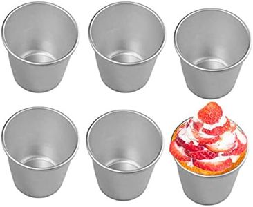 6 Pcs Nonstick Individual Tumblers Popovers Chocolate Molten Pudding Cups Raspberry Mold,3.15 inch Height