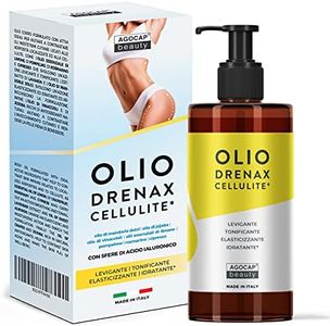 Olio di mandorle, Olio corpo a base Jojoba, argan e limone. Olio Essenziale Rosmarino per massaggio professionale. Olio di mandorle dolci 250 ml, Anticellulite forte e Drenante. STOP SMAGLIATURE