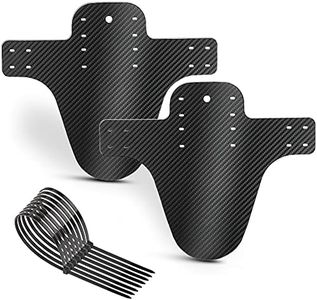 Dogagroom Mountian Bike Fender 2 Pcs, Front and Rear Bicycle Fender, Mountain Bike Mudguards Set, MTB Mud Guard, Folding Bicycle Mud Guards, Waterproof Bike Fenders, Fits 650B 20" 27.5" 29" (Black)