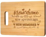 House Warming Gifts New Home, Best Housewarming Gifts for Couple Women Friends Family - Personalized Engraved Bamboo Cutting Board - Special New Home Gift Ideas Kitchen Decor