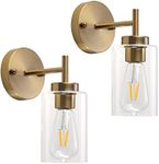 ETONIMERR 2 Pack Gold Wall Sconces 