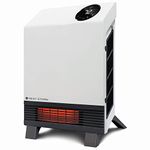 Heat Storm Wave Floor to Wall Infrared Space Heater with Attachable Feet, Remote Control, Built in Thermostat, 500-1000 Watts