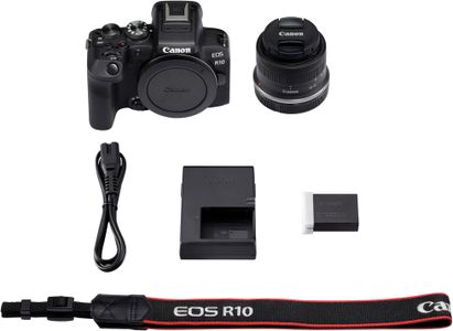 Canon EOS R10 Mirrorless Camera with 18-45mm Lens