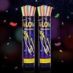 200 Glow Sticks Bulk Party Supplies, 8” Glow in the Dark Sticks Party Favors for Kids Neon Glow Bracelets and Necklaces Glow Party Decorations for Halloween, Christmas, Birthday Gift