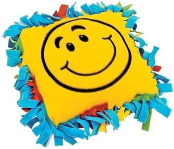 Fun Express Smile Face Fleece Pillow Craft Kit - No Sew Squishy Pillow Making Kit for Kids Ages 4-12 | Plush Craft Kits for Boys and Girls | Arts and Crafts Activities for Home, School & Parties