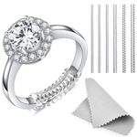 Haiou Invisible Ring Size Adjuster for Loose Rings Ring Adjuster Fit Any Rings -6 Pcs
