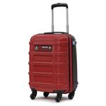 uppercase Cargo 56cm(Small) Cabin Trolley Bag Dual-Tone Sustainable Hardsided Luggage Secure Combination Lock Scratch-Proof Surface Mesh ConviPack Suitcase for Men & Women 2000 Days Warranty(Red)