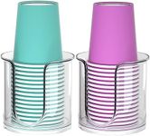 2 Pack Bathroom Cup Dispenser - Cou