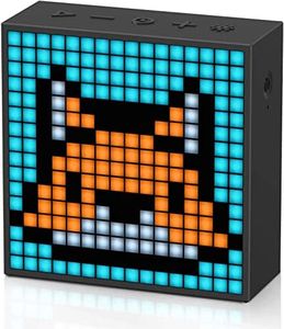 Divoom TimeBox Evo -- Pixel Art Bluetooth Speaker with 16x16 LED Display APP Control - Cool Animation Frame & Gaming Room Setup &