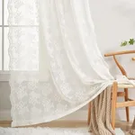 YJ YANJUN Lace Curtains 90 Inches L