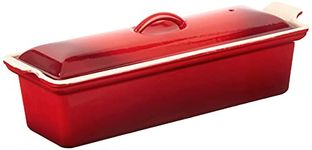 Le Creuset Enameled Cast-Iron 4-by-12-2/3-Inch Pate Terrine (Red)