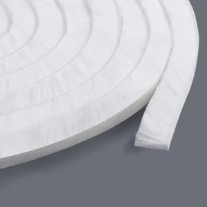 0.9Inch Brush Weather Stripping,33Feet,Card-Slot Seal Strip Pile Weatherstrip Door Sweep Brush for Door Window