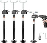 Garvee RV Slide Out Stabilizer Jacks (Set of 4) - 20,000lb Heavy Duty Support, 21"-34" Quick-Lift Adjustable - Power Drill & Hand Crank Compatible for Campers, Travel Trailers & RVs (4)