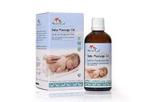 Mommy Care Baby Massage Oil - Natural Organic Eco Almond Oil for Babies With Calendula and Chamomile for Skin Nourishment 3.38 fl.oz