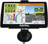 NAVPAL BLUETOOTH SAT NAV (7 INCH) UK EUROPE EDITION MAPS 2024 (FREE Lifetime Updates) GPS Navigation for Car Truck Motorhome Caravan, Speed Cam, Postcodes, Lane Guidance, AI Real Voice (BRITISH BRAND)