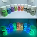 Glow in the dark paint 9 colours each 30gm total 270gm