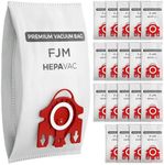 VEVA 20 Premium HEPA Vacuum Bags Style FJM Compatible with Miele Vacuums Compact C1, C2; Complete C1 and AirClean 3D Efficiency Canister Bag