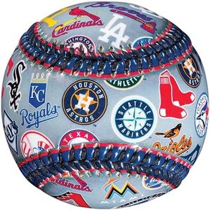 Franklin Sports 30 Club Baseball Teeball - Soft Strike - 30 Club Logo Ball (All Teams) - Soft Core - MLB Official Licensed Product