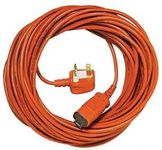 SPARES2GO 15 Metre Cable & Lead Plug for Flymo Lawnmower/Hedge Trimmer (15m)