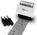 Identity Theft Protection Roller Stamp - Confidential Roller Stamp - Data Theft Protection Stamp - Anti Theft, Security and Privacy Guard Stamp - 3 Ink Refills (White)
