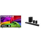 LG 65-Inch NU70 Nano UHD AI 4K Smart TV and, LG S70TR 5.1.1 ch. Soundbar with Wireless Dolby Atmos