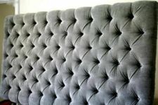 mm08enn LUXURIOUS COLCHESTER HEADBOARD IN CHENNILLE FABRIC IN 30" (5FT KING SIZE, GREY)