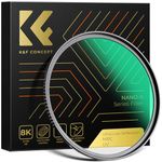 K&F Concept 77mm UV Filter Ultra Low Reflection Protection Lens Filter, Slim Lens HD Optical Glass 28-Layers Coating Scratch-resistant, Ultraviolet Protector Filters for DSLR Cameras (Nano-X Series)