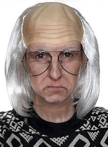 ALLAURA Grandpa Old Man Costume Wig Bald Benjamin Franklin White