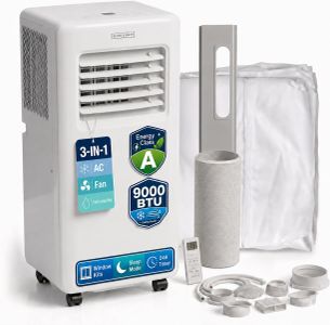 Olsen & Smith 3-in-1 Portable Air Conditioner – 9000 BTU, Fan, Dehumidifier, Remote