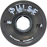 Atom Skates Outdoor Quad Roller Wheels 78A Atom Pulse 65x37 Black / 1 Pack - 4 Wheels