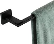 KOKOSIRI Towel Bars Matte Black Bathroom Towel Rails Wall Mounted, 24 Inches Bath Towel Holder for Kitchen Toilet Cabinet Showeroom, Stainless Steel B4006BK-L24