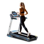 PowerMax Fitness TDA-350 (6HP Peak) Treadmill for Home Use, 12 Pre-Set Max Pro Workout Session, Max User Wt.120kg | 18 Level Auto Incline | Top Speed:18 Km/hr | Spring Resistance, LCD Display, iPad