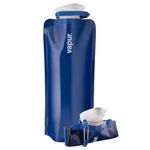 Vapur Solid BPA Free Leakproof Durable Foldable Flexible Water Bottle with Carabiner