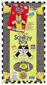 Fat CAT Big Mama's Scratch Cat Toy Box Includes 100% Organic Catnip Grown in The USA