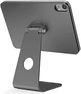 LULULOOK Magnetic Stand for iPad Mini 6 (8.3 inch, 2021) , Adjustable Desk Tablet Holder, Aluminum Rotatable Floating Stand for Apple iPad Mini 6 Drawing, Viewing (Gray)