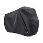 BEEWAY Bike Cover for 2 Bikes, 210T Nylon Waterproof Bicycle Cover Anti Dust Rain UV Protection for Mountain Bike/Road Bike with Lock-holes Storage Bag