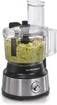 Hamilton Beach Food Processor & Vegetable Chopper for Slicing, Shredding, Mincing, and Puree, 10 Cups - Bowl Scraper, Stainless Steel