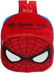 HappyChild Cute Kids School Bag Plush Animal Cartoon Travel Bag for Baby Girl And Boy 1-5 Years (SPIDERMAN)