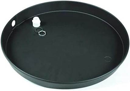 Camco 11427 32" ID x 2" Plastic Drain Pan with PVC Fitting