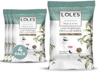 LOLE'S Micellar Face Wipes Multipack – Gentle Eye Makeup Remover and Cleansing Facial Wipes for Sensitive Skin – Make up Remover Wipes with Plant-Based Ingredients - Simple to Use Eye Wipes 4x25 Wipes
