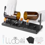 Glass Bottle Cutter, Upgraded Bottle Cutting Tool Kit, Complete Set of Bottle Cutter & Glass Cutter for Square and Round Bottle