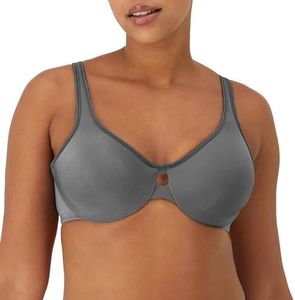 Lilyette by Bali Women's Plunge Into Comfort Keyhole Minimizer Bra, Silver Lining, 38D