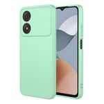 SEAHAI Case for ZTE Blade A34, Ultra Thin Silky-Soft Touch Liquid Silicone Phone Cover with Shockproof Airbag Design, Premium TPU Bumper Fashion Case - Light Green