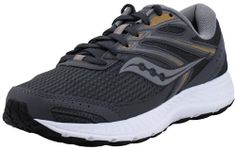 Saucony Men's Cohesion 13 Running Shoe, Dark Grey/ Orange, 10.5 M US