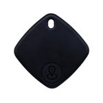 Smart Tracker for iOS, Compatible with Apple Find My app, Worldwide Tracking, 120dB Loud Alert,1-Year Battery,BT 5.3,MFi Certified,No SIM/Needed | Anti-Lost Item Finder for Keys, Luggage, Bikes, Black