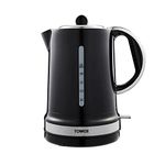 Tower T10049NOR Belle Jug Kettle with Rapid Boil, 1.5L, 3000W, Black