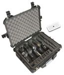 Case Club Waterproof 5 Pistol Case & Accessory Pocket with Silica Gel