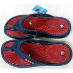 ANCS Acupressure and Magnetic Slippers for Blood Circulation Foot Massager Slippers For Men, Women & Child (Size-7, Red)