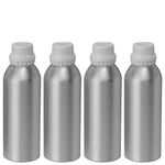 Devinez Multipurpose Anodized Aluminum Empty Bottle, 100ml (Pack of 4) with B Drop Nozzle & Cap with Seal, for Beauty, Essential Oils, Blends, Skin Care, Travel, Toners, Cosmetic & DIY