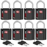 Forge TSA Approved Luggage Locks Ultra-Secure Dimple Key Travel Locks with Zinc Alloy Body